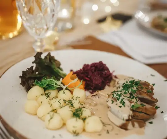 Grafika Danie z eleganckiej restauracji Dolce Vita