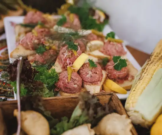 Grafika Elegancki bufet restauracyjny