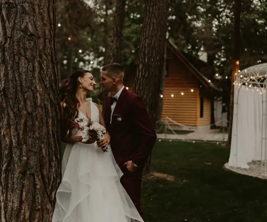 Grafika Panna młoda w białej sukni ślubnej plenerowe wesela Dolce Vita
