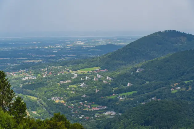 Zapierający dech widok na Beskidy